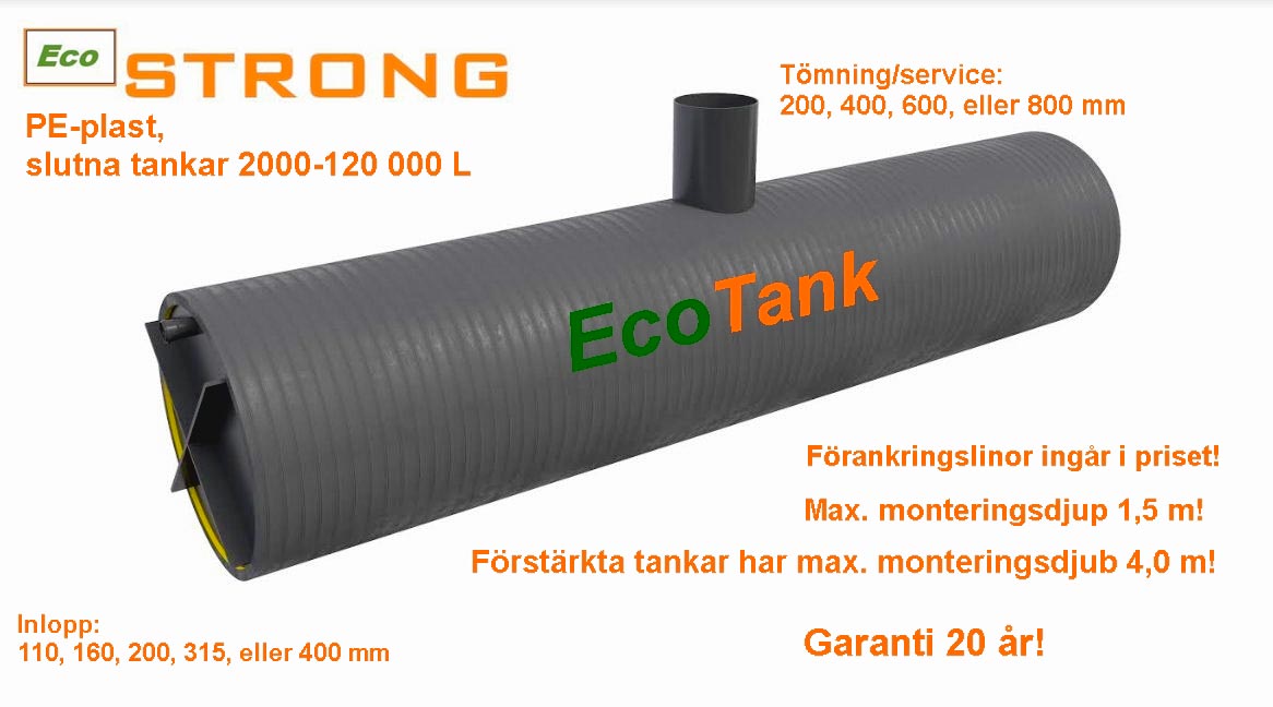 Strong sluten tank - Ecotank Oy